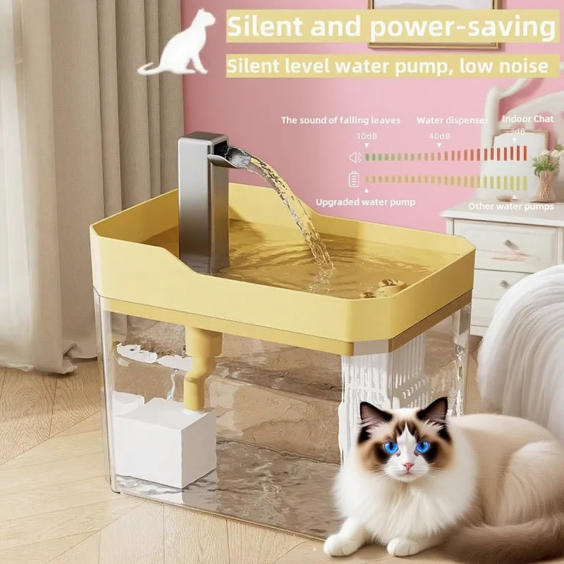 Fontaine filtrante automatique pour chat et chien — 1,5L eau fraîche en continu
